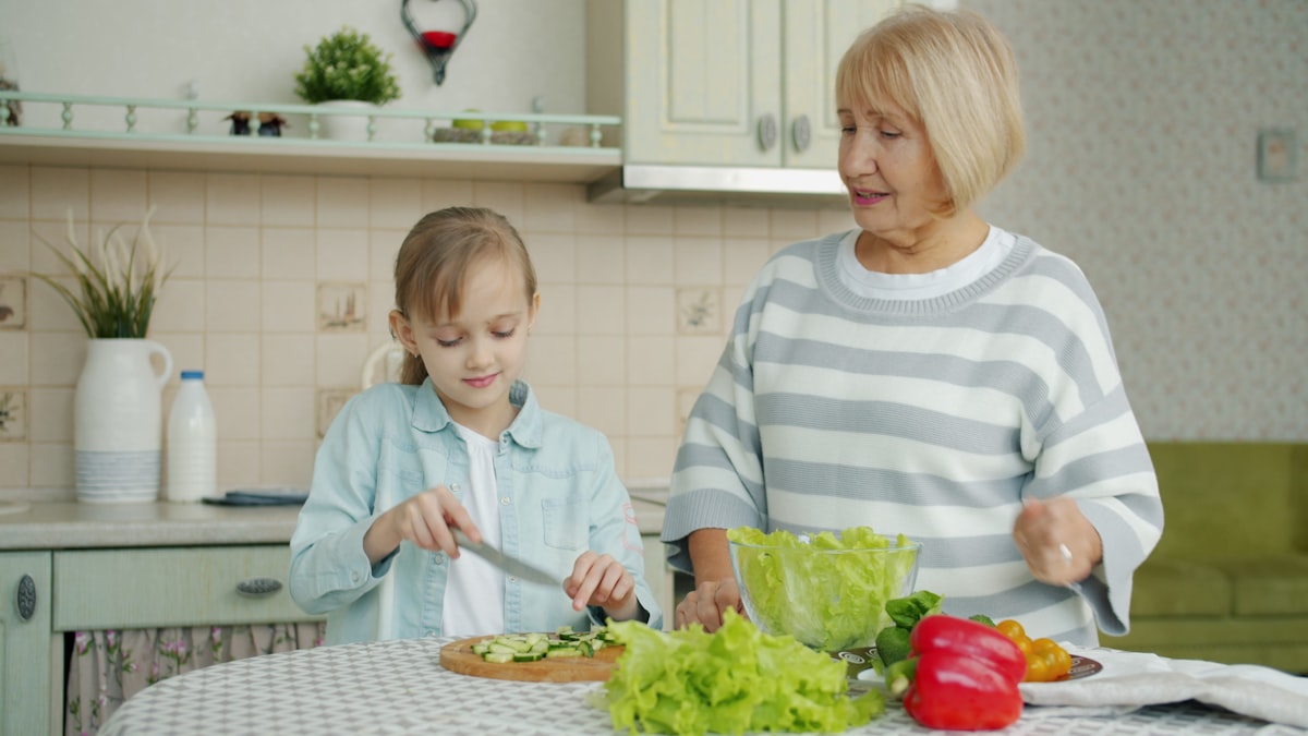 Barnvänlig middag med grönsaker